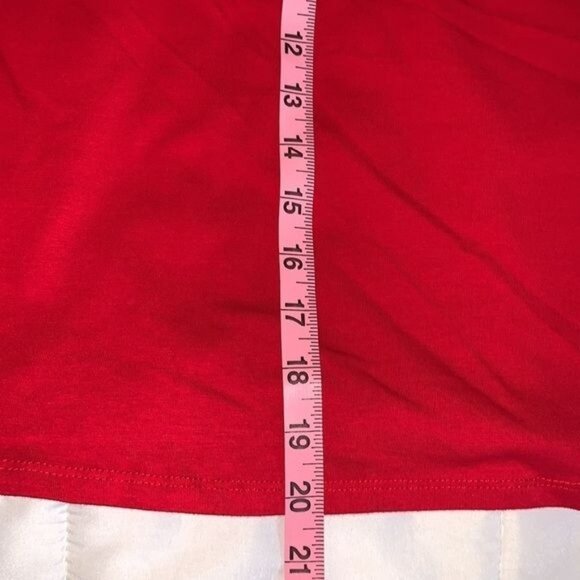 Sleeveless Ambiance Red Top 1X 95% Cotton & 5% Spandex Made In China - Picture 6 of 6